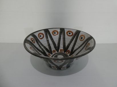 null ROBERT PICAULT (1919-2000)

Coupe en céramique émaillée à décor de motifs géométriques...