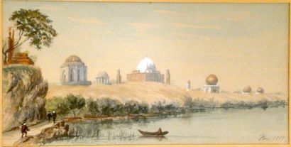 null Pierre-Toussaint MIAHLE

Oriental view

Watercolour on paper, monogrammed and...