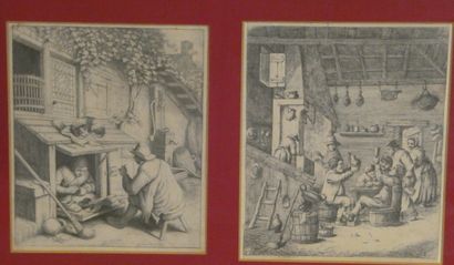 null Flemish School

Indoor scene and clog maker

Two black engravings in one montage.

18x15cm...