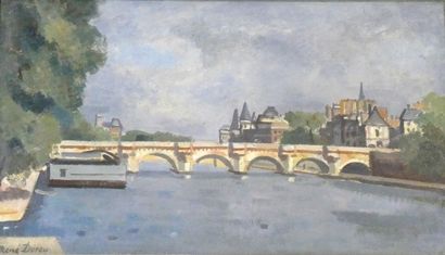 null René DUREY (1890-1959)

Pont de paris

Huile sur toile, signéé en bas à gauche.

Dim....