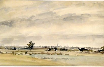 null MODERN SCHOOL

View of a port - Countryside landscape

Two watercolours on paper,...