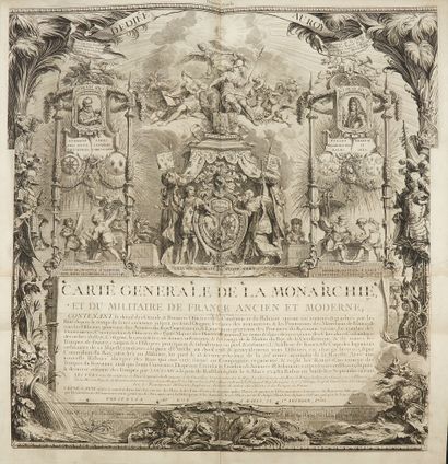 LEMAU DE LA JAISSE, Pierre. Carte générale de la Monarchie françoise, contenant l'histoire...