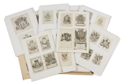 null EX-LIBRIS] Important set of about 400 ex-libris or mark of provenance, from...
