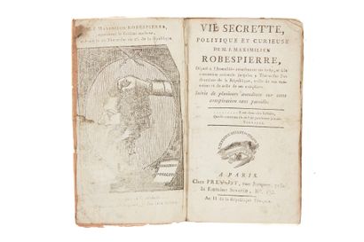 null REVOLUTION - ROBESPIERRE]. Set of booklets in-8.
- General and very accurate...