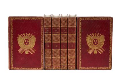 [COMTE DE PROVENCE]. PICARD, Louis-Benoît. Théâtre.Paris, Mame, 1812. 6 vol. in-8....