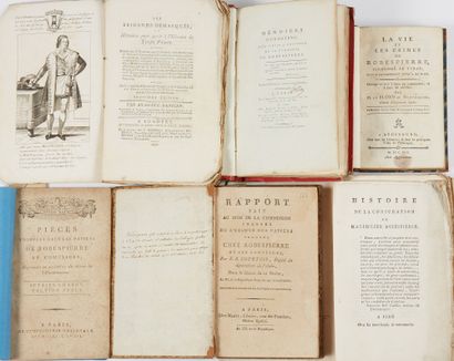 null [REVOLUTION - ROBESPIERRE]. Set of 6 volumes.
- [MONTJOYE]. History of the conspiracy...