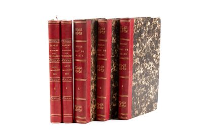 MIÈGE. History of Malta. Paris, Paulin, 1840. 3 vols. in-8. Contemporary red half...