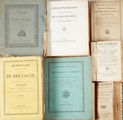 null Histoire de la Bretagne - 1 lot de livres reliés et brochés :
- TOUSSAINT DE...