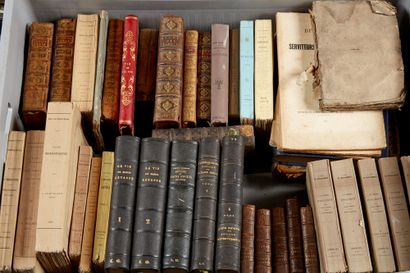 null RELIGION
Manette d'environ 40 volumes reliés ou brochés. XVIIIème- XIXème s...