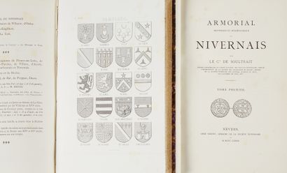 [NIVERNAIS]. SOULTRAIT, Comte de. Armorial historique et archéologique du Nivernais....