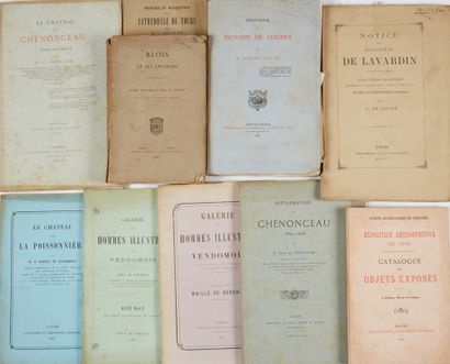 [LOIR ET CHER]. Ensemble de 10 volumes et plaquettes brochés.
- Blois et ses environs....