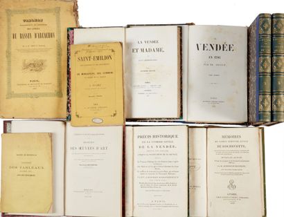 [VENDÉE]. 1 lot de livres reliés.
- BERTHRE DE BOURNISEAUX, Pierre- Victor- Jean....