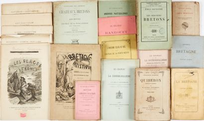 null Souvenirs de voyages et châteaux bretons. 1 lot de livres brochés :
- SOUVESTRE,...