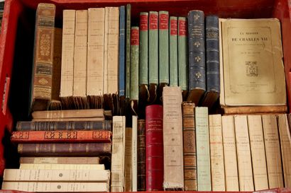 null HISTOIRE
Manette d'environ 50 volumes et plaquettes reliés ou brochés. XIXème...