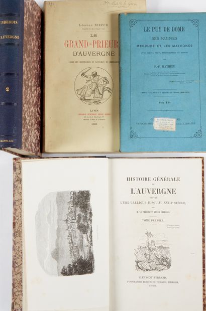 [AUVERGNE]. Ensemble de 4 volumes.
- IMBERDIS, André. Histoire Générale de l'Auvergne...