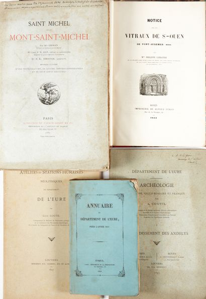 null Ensemble de 5 volumes :
- GERMAIN - BRIN & CORROYER. Saint Michel et le Mont-...