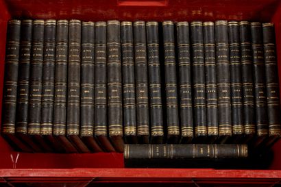 null LE TOUR DU MONde Manette de 22 volumes in-folio. Période 1860- 1871.