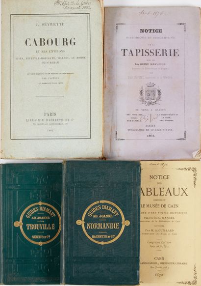 null Ensemble de 5 volumes et plaquettes.
- SÉVRETTE. Cabourg et ses environs. Paris,...