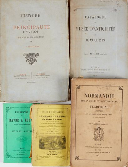 null Ensemble de 5 volumes brochés :
- BEAUCOUSIN. Histoire de la principauté d'Yvetot....
