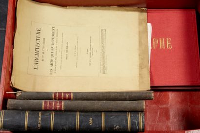 VARIA Manette comprenant 2 vols «La France Illustrée» & 2 vols «L'Autographe» et...