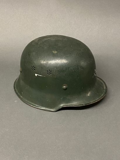 null Reproduction d'un casque de parade allemand guerre 1939-45 avec garniture i...