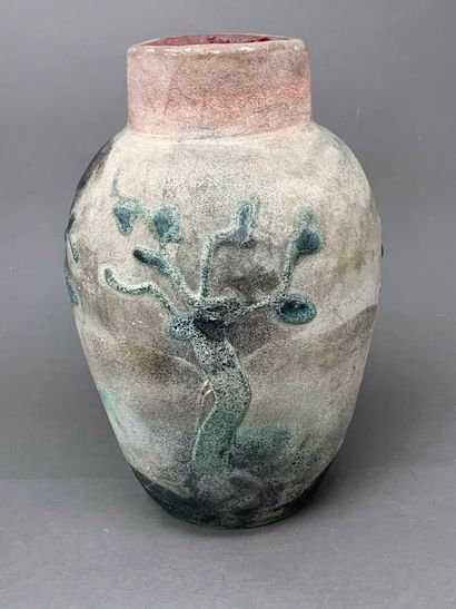null CENEDESE, ATTRIBUÉ À

Vase en verre « scavo » de Murano à décor d’arbres en...