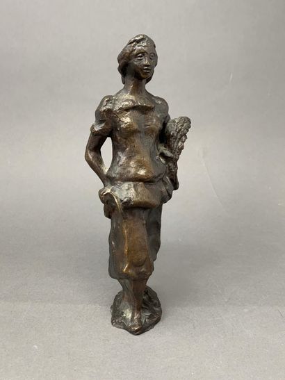 null TRAVAIL FRANÇAIS 1930-1940

Sculpture en bronze à patine brune figurant une...