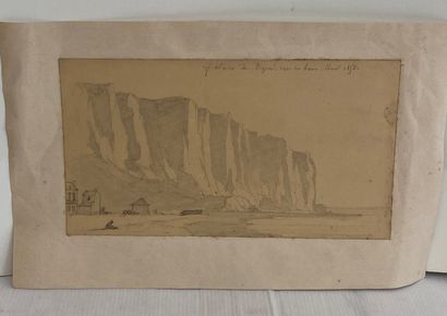 null Falaises du Tréport vue des Bains - Aout 1853

Dessin au crayon 

15,5 x 28...