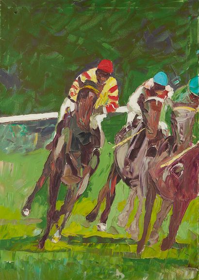 null MARIO BERRINO (1920-2011)

Course de chevaux

Huile sur toile, signée en bas...