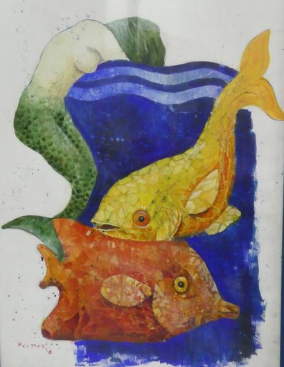 null PELTIER (Xxè siècle)

Sirène et poisson

Technique mixte Signée et datée PELTIER...