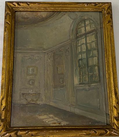 null Antonin BOSSU 

Vue d'un intérieur

Huile sur panneau

24 x 19 cm