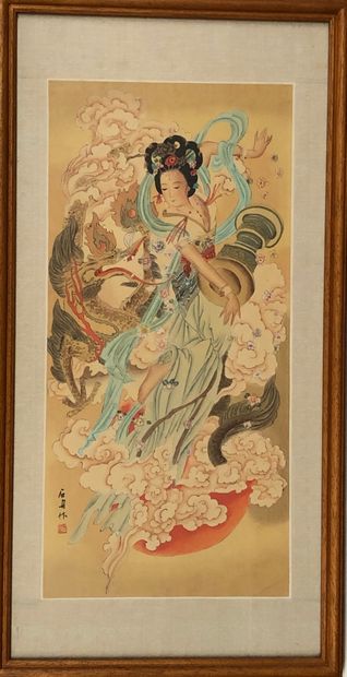 null CHINA


Dancing woman


Painting on fabric.


Size: 49 x 23 cm