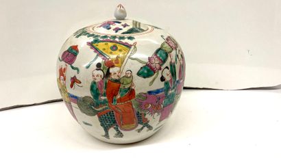 null CHINA


Porcelain ginger pot of ovoid form decorated in enamel.


Size: 24cm...