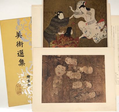 null Ensemble de cinq recueils de reproductions japonais.