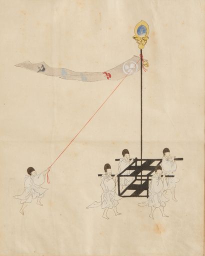 null JAPON - XXe siècle


Encre et couleurs sur papier, procession de prêtres shinto....