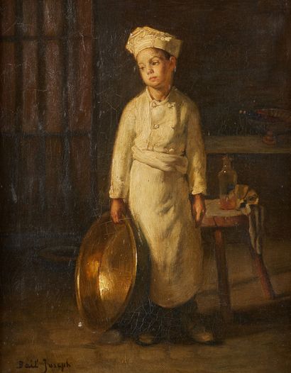 JOSEPH BAIL (LIMONEST 1862 - NEUILLY-SUR-SEINE 1921) The little cook
On its original...