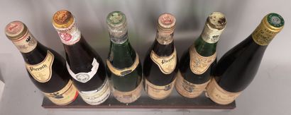 null 6 bouteilles ALSACE et ALLEMAGNE DIVERS A VENDRE EN L'ETAT 4 vins allemands...