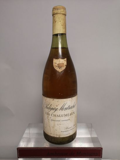null 1 bouteille PULIGNY MONTRACHET "Les Chalumeaux" - PITOISET URENA 1983 

Etiquette...