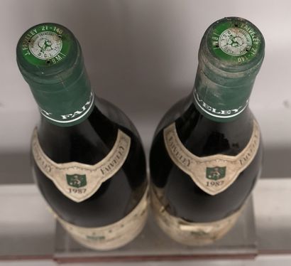null 2 bouteilles MERCUREY Blanc "Clos Rochette" - Domaine FAIVELEY 1987 

Etiquettes...