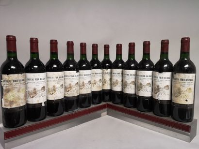 null 12 bouteilles Château TOUR BALADOZ - Saint Emilion Grand Cru 1989 

Etiquettes...