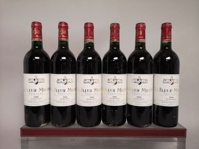 null 6 bouteilles Château La FLEUR MILON - Pauillac 2000 

Etiquettes légèrement...
