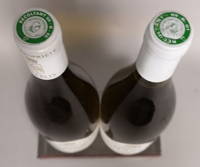 null 2 bouteilles CHABLIS Domaine de BOIS D'YVER 1999 : 1 CHABLIS et 1 CHABLIS 1er...