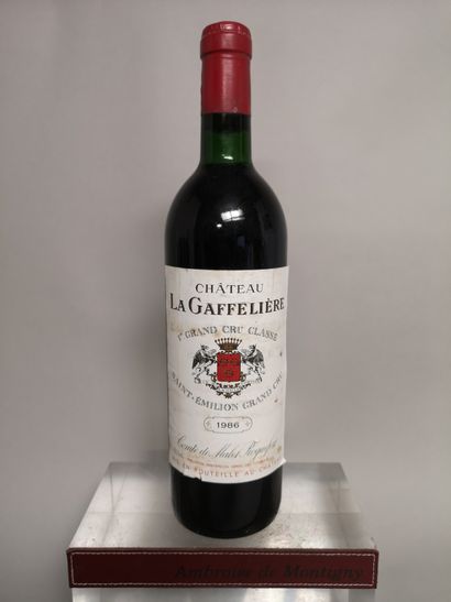 null 1 bouteille Château LA GAFFELIERE - Saint Emilion 1er Grand Cru Classé 1986...