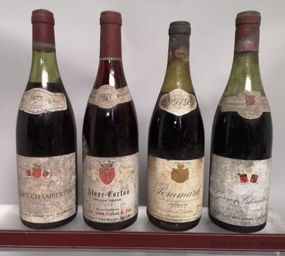 null 4 bouteilles BOURGOGNE A VENDRE EN L'ETAT 1 POMMARD 1979 - A. DAILLY, 1 ALOXE...