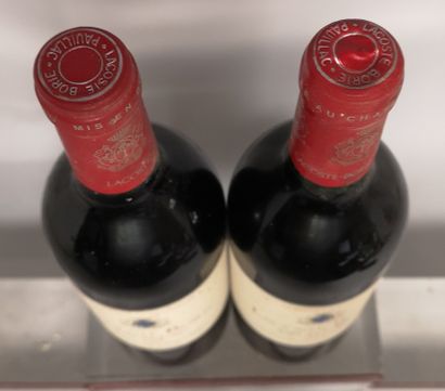null 2 bouteilles LACOSTE BORIE - 2nd Vin du Ch. GRAND PUY LACOSTE 5e GCC Pauillac...