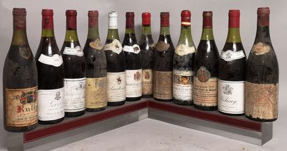 null 12 bouteilles BOURGOGNE ROUGE DIVERS A VENDRE EN L'ETAT - CHAMBOLLE MUSIGNY...