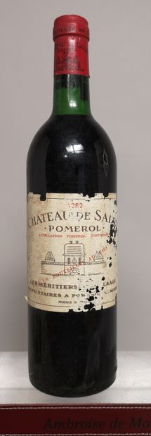 null 1 bouteille Château de SALES - Pomerol 1982 

Etiquette tachée et déchirée,...