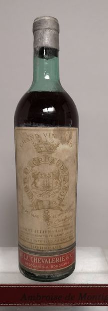 null 1 bouteille Château GRUAUD LAROSE - 2é Gcc Saint Julien 1940 

Etiquette tachée,...