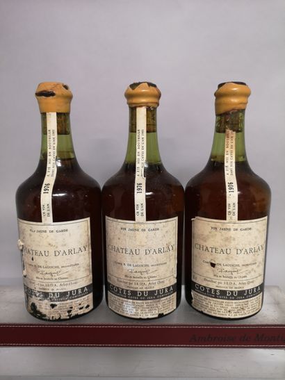 null 3 bouteilles VIN JAUNE Château d'ARLAY - Comte de LAGUICHE 1976 

A VENDRE EN...