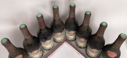 null 8 bottles ARBOIS red Domaine de MONFORT "Nouveau Millénaire" - Henri Maire 1997...